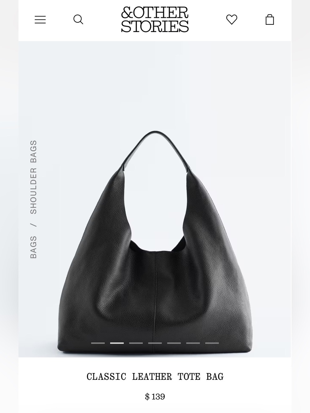 Leather tote